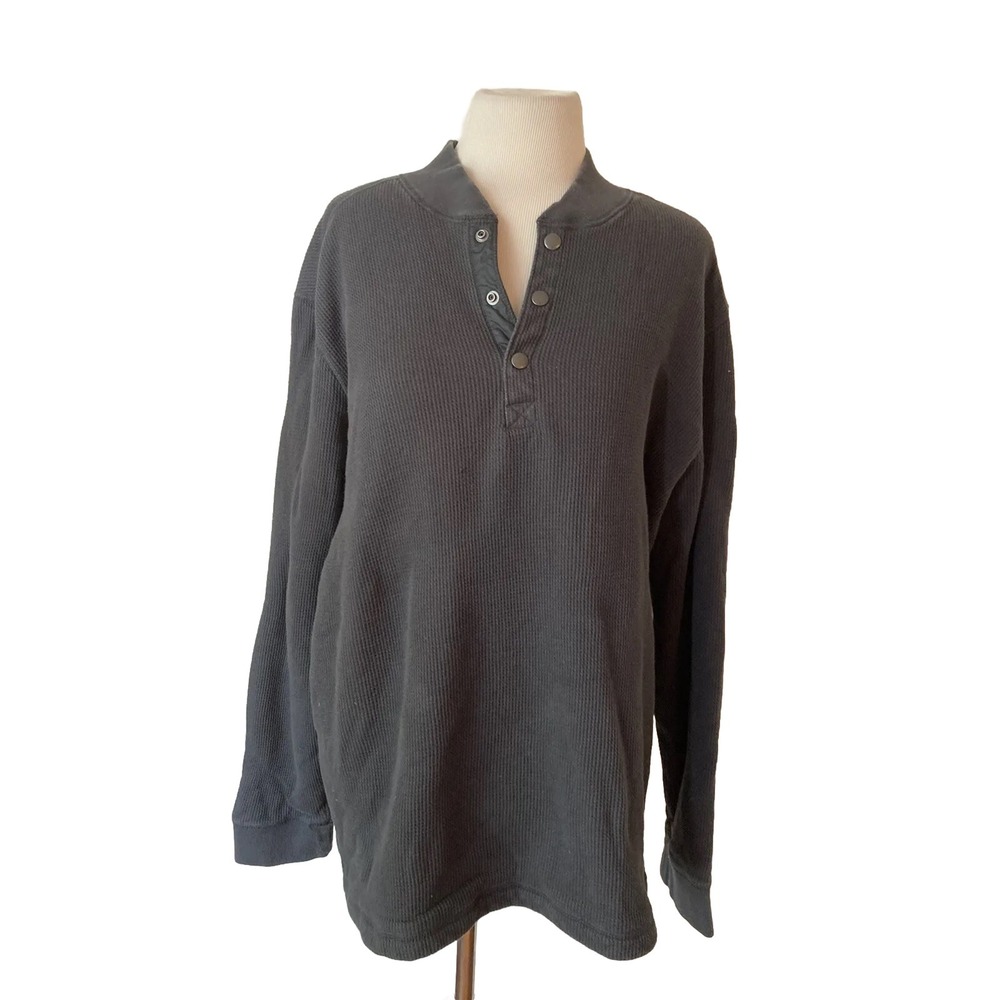 Eddie Bauer Fleece  Lined Shirt Gray Size TXL long sleeve
